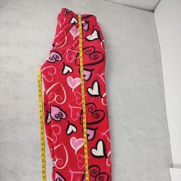 Fancy Girlz Red, Pink, White, Heart Pajama Bottoms. Size L /XL - Picture 5 of 8